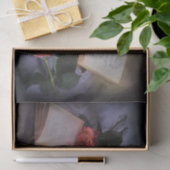 Papier Mousseline Lecture romantique avec Roses d'esprit libre (Cadeau)