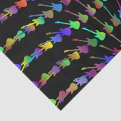 Papier Mousseline Légion de guitare éclaboussure de couleurs (Détail)