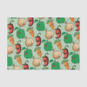 Papier Mousseline Légumes souriants (Recto)