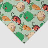 Papier Mousseline Légumes souriants (Détail)