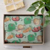 Papier Mousseline Légumes souriants (Cadeau)