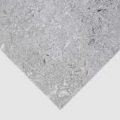 Papier Mousseline "L'élégance en argent : des fleurs d'hibiscus brûl (Détail)