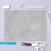 Papier Mousseline "L'élégance en argent : des fleurs d'hibiscus brûl (Artisanat)