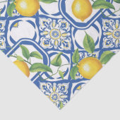 Papier Mousseline Lemon Azulejo Motif carreaux (Détail)