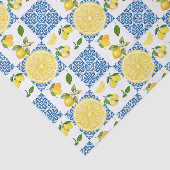 Papier Mousseline Lemon Mediterranean French Country Tile Pattern (Détail)