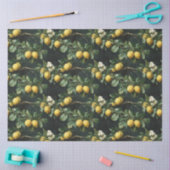 Papier Mousseline Lemon Tree Motif sans couture (Artisanat)