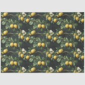 Papier Mousseline Lemon Tree Motif sans couture (Recto)