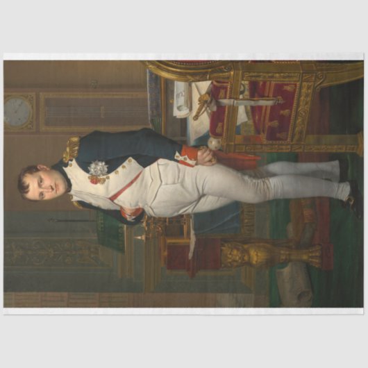Papier Mousseline L'empereur Napoléon Bonaparte aux Tuileries (Recto)