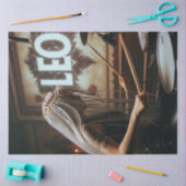 Papier Mousseline Leo Zodiac Drums de musiciens Découpage (Artisanat)