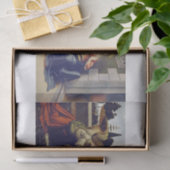 Papier Mousseline Leonardo Da Vinci | L'Annonciation (vers 1472) (Cadeau)