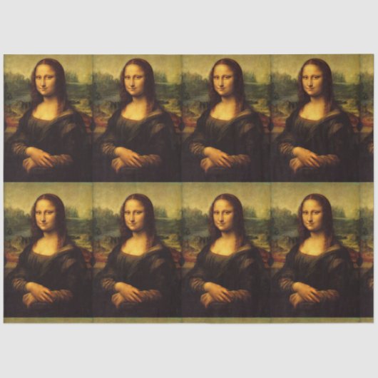 PAPIER MOUSSELINE LEONARDO DA VINCI MONA LISA ART TISSUE PAPIER (Recto)