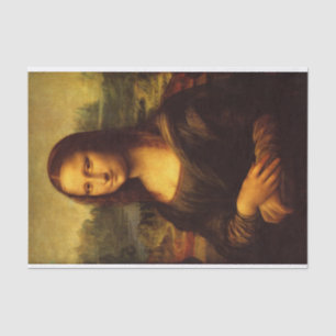 Papier Mousseline Leonardo Da Vinci Mona Lisa Peinture d'Art