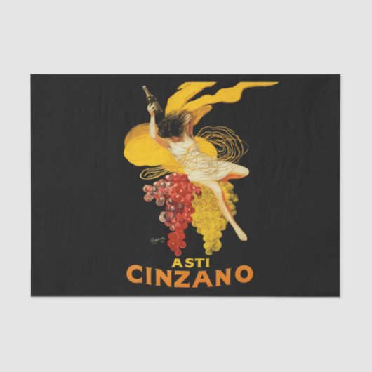 Papier Mousseline Leonetto Cappiello Cinzano (Recto)