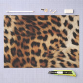 Papier Mousseline Léopard à crème Brown chic (Artisanat)