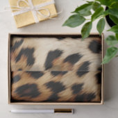 Papier Mousseline Léopard à crème Brown chic (Cadeau)