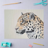 Papier Mousseline Leopard Art aquarelle Découpage papier tissu (Artisanat)