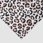 Papier Mousseline Léopard blanc rose   (Détail)