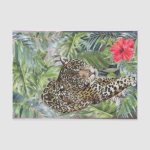 Papier Mousseline Leopard Cat