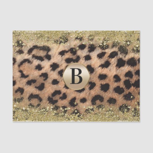 Papier Mousseline Leopard Cheetah Poster de animal Parties scintilla (Recto)