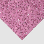 Papier Mousseline Léopard de Parties scintillant rose (Détail)