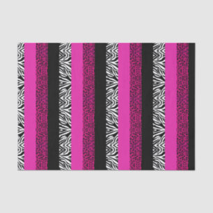 Papier Mousseline Léopard de roses indien et poster de animal de