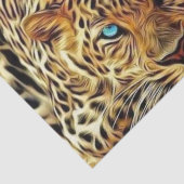 Papier Mousseline Leopard des yeux bleus (Détail)