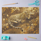 Papier Mousseline Leopard d'or (Artisanat)