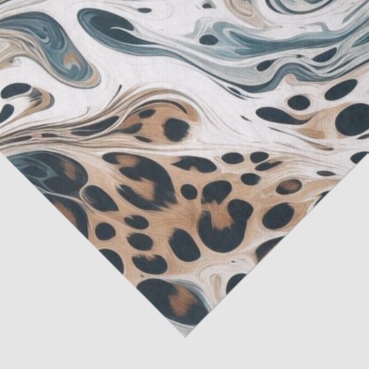 Papier Mousseline Leopard Motif Voie Lactée (Détail)