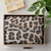 Papier Mousseline Léopard noir Brown crémeux (Cadeau)