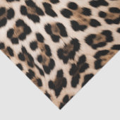 Papier Mousseline Léopard noir Brown crémeux (Détail)