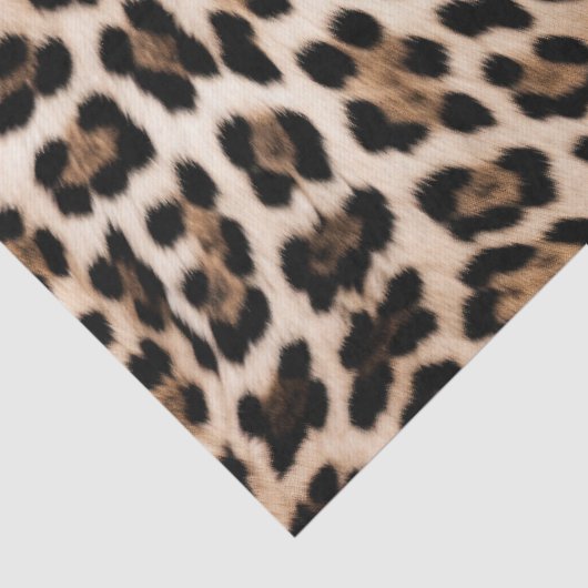 Papier Mousseline Léopard noir Brown crémeux (Détail)