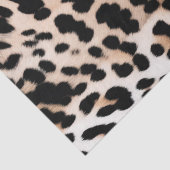 Papier Mousseline Léopard noir crème (Détail)