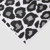 Papier Mousseline Léopard - noir et blanc (Détail)