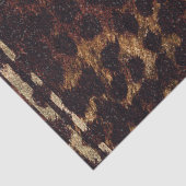 Papier Mousseline Léopard Pailleté Imprimé Animalier Exotique Sauvag (Détail)