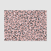 Papier Mousseline Léopard Print, Léopard Spots, Rose Léopard (Recto)