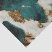 Papier Mousseline Léopard vert blanc (Détail)