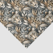 Papier Mousseline Léopards sauvages (Détail)