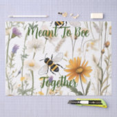 Papier Mousseline Les Abeilles Et Les Fleurs sauvages Ont L'Intentio (Artisanat)