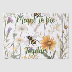 Papier Mousseline Les Abeilles Et Les Fleurs sauvages Ont L'Intentio