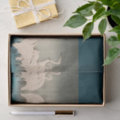 Papier Mousseline Les aigrettes japonaises dans le papier de tissus (Cadeau)