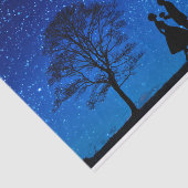 Papier Mousseline Les amoureux en pleine lune (Détail)