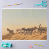 Papier Mousseline Les ânes dans le sud de la France (par Eugène Burn (Artisanat)