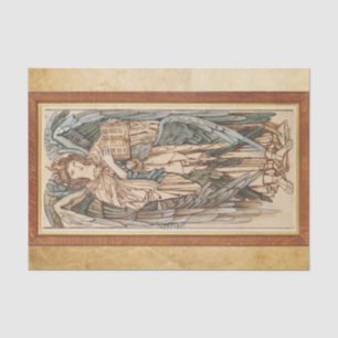 Papier Mousseline Les Anges de la Hiérarchie Cherubim, Burne Jones