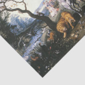 Papier Mousseline Les animaux entrant dans l'arche de Noé, Bruegel Y (Détail)