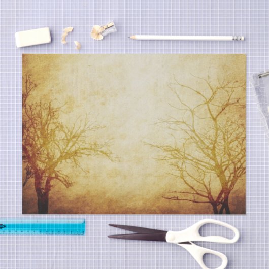 Papier Mousseline Les arbres dans la fosse (Artisanat)