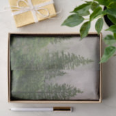 Papier Mousseline Les arbres de la forêt de Foggy (Cadeau)