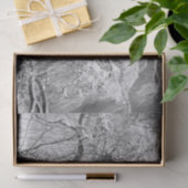 Papier Mousseline les arbres l'hiver (Cadeau)