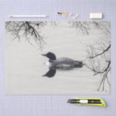 Papier Mousseline Les baignades de thon commun dans un lac du Nord e (Artisanat)