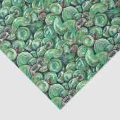 Papier Mousseline Les balles de Noël vertes (Détail)