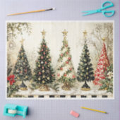 Papier Mousseline Les beaux arbres de Noël (Artisanat)